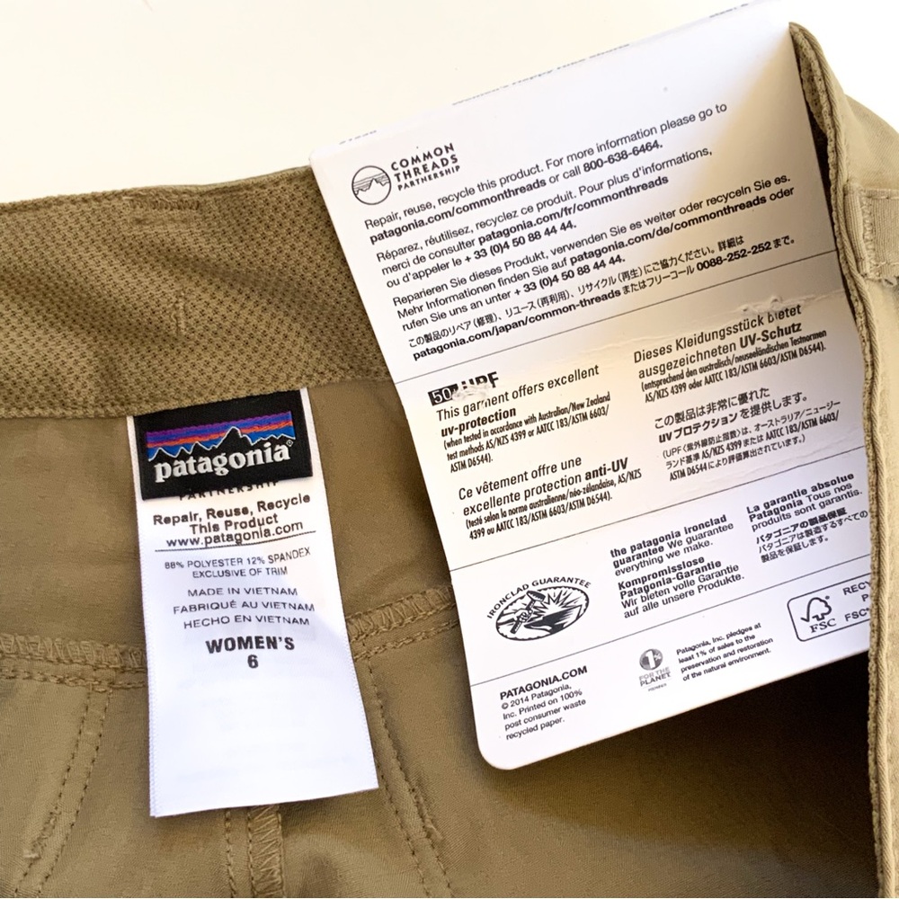 Patagonia NWT Happy Hike Shorts Size 6 Inseam 5” Low Rise Regular Fit - Picture 6 of 10